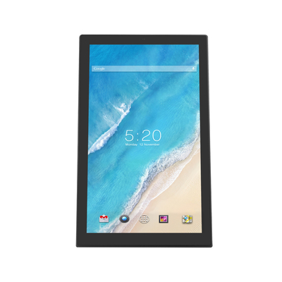 Moniteur tactile Android de 14 pouces en forme de L, mémoire intégrée de 2 Go + 16 Go avec HDMI RJ45 POE