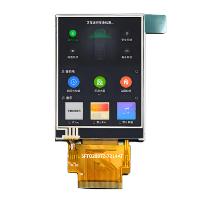1000nits 2,8 pouces Affichage LCD TFT haute luminosité 240 x 320 points IPS MCU et interface RVB