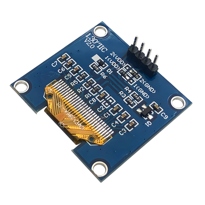 1.3 pouces 128x64 Dot Matrix OLED 4 broches IIC I2C Interface SH1106 pilote IC Options de police blanche/bleue