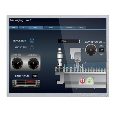 Éclairage élevé 1000nits 12,1 pouces IPS TFT affichage LCD 1024*768 points Interface LVDS