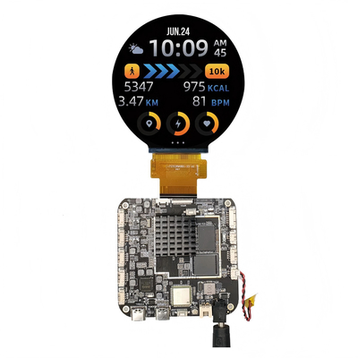 3Affichage tactile Android de haute performance rond de 0,4 pouces pour affichage numérique, vente au détail et kiosques interactifs