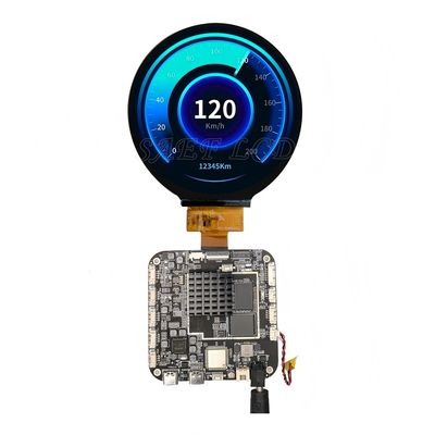 3Affichage tactile Android de haute performance rond de 0,4 pouces pour affichage numérique, vente au détail et kiosques interactifs