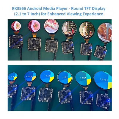 3Affichage tactile Android de haute performance rond de 0,4 pouces pour affichage numérique, vente au détail et kiosques interactifs