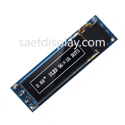 0Module d'affichage OLED de 69 pouces - 96x16 I2C, SSD1306 IC, blanc, compatible Arduino meilleur prix États-Unis