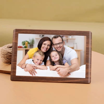 10.1 pouces Smart WiFi Digital Photo Frame HD IPS LCD 1280x800 Résolution 16 Go de stockage de musique en plastique partagé par le biais de l'application Frameo