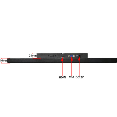 Écran tactile métallique de 15,6 pouces - Dalle IPS Full HD 1920×1080, tactile capacitif 10 points, durabilité de qualité industrielle