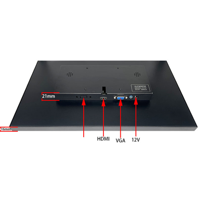 Écran tactile en métal de qualité industrielle de 15,6 pouces, panneau IPS Full HD 1920x1080 avec tactile capacitif à 10 points