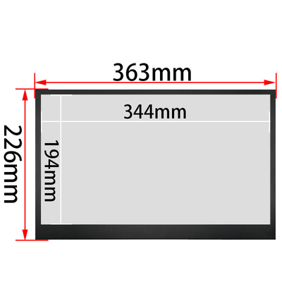 Écran tactile en métal de qualité industrielle de 15,6 pouces, panneau IPS Full HD 1920x1080 avec tactile capacitif à 10 points