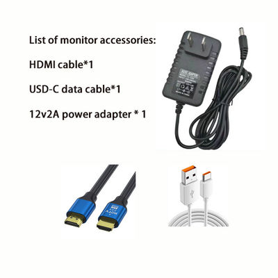 Écran tactile HD 10,1 pouces 1920×1200 | Tactile 10 points, boîtier en plastique et multi-interfaces (DC12V/VGA/HDMI/AV/USB/BNC)