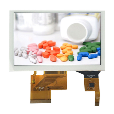 Affichage PCAP TFT de 5 pouces 800*480 RGB Interface avec panneau tactile capacitif pour écran de commande d'automatisation