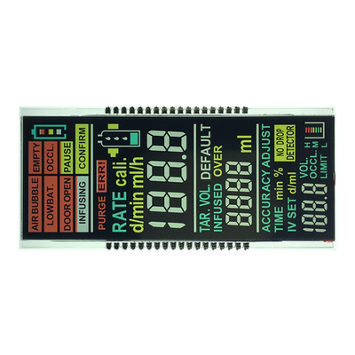 Mini 7 goupilles de VA TN 36 de module d'affichage d'affichage à cristaux liquides de segment pour le chiffre Front Glass Display de temps
