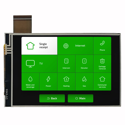 480x800 affichage IPS de module de TFT LCD de 4 pouces avec le contact de l'interface RTP de RVB