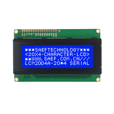 SFBM2004HX-A-Y 20x4 Module d'affichage LCD de caractères 3V STN Jaune/vert SPLC780D Compatible réglage du contraste VO Pin Easy Tuning