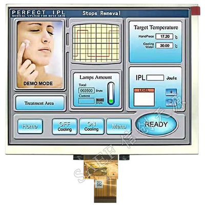 Module d'affichage LCD TFT de 8 pouces IPS avec angle de vue complet 1024x768 avec interface LVDS