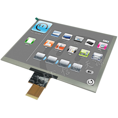 Interface LVDS 8 pouces IPS TFT Module LCD 1024x768 Résolution Angle de vue complet