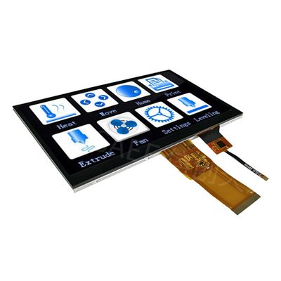 7&quot; interface de l'angle de visualisation RVB du contact 1024x600 d'IPS TFT LCD de pouce pleine