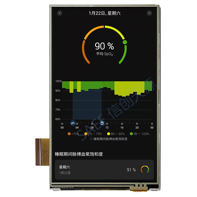 480x800 IPS goupilles de l'interface 45 de Mipi d'affichage de TFT LCD de 4,3 pouces avec l'écran tactile résistif