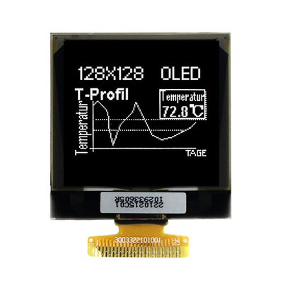 1Écran OLED graphique 128x128 de 0,5 pouce, module OLED monochrome de 1,5 pouce couleur blanche bule