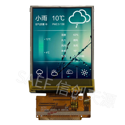 2.2&quot; Affichage LCD TFT résistif à écran tactile, MCU LCD TFT de 2,2 pouces 8 bits 16 bits Interface