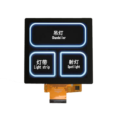Affichage TFT industriel de 4 pouces carré 480x480 40 broches pour la domotique, écran LCD carré de 4 pouces avec PCAP Touch