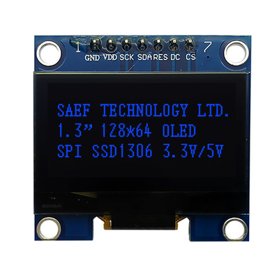L'interface OLED de SPI montrent 1,3 le conducteur IC de pouce OLED I2c 7 Pin With SH1106