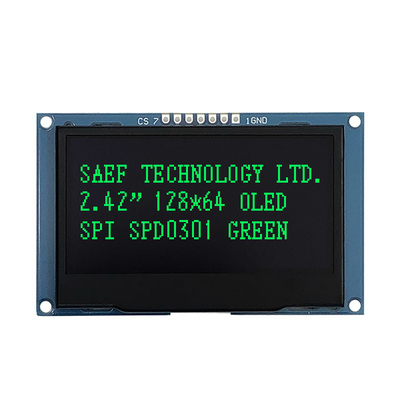 128x64 pointille le module 2,4&quot; 2,42&quot; d'affichage d'OLED certificat d'ISO9001 ISO14000
