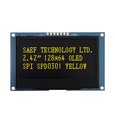 128x64 pointille le module 2,4&quot; 2,42&quot; d'affichage d'OLED certificat d'ISO9001 ISO14000