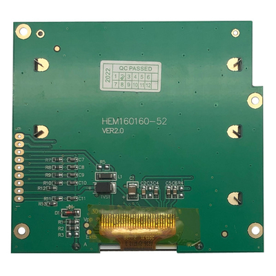 interface positive FSTN d'affichage à cristaux liquides de 160x160 du module graphique ST75161 3.3V VDD SPI d'affichage