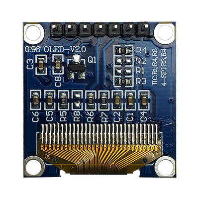 7 broches Module d'affichage OLED de 0,96 pouces SPI 3V PMOLED blanc avec SSD1306