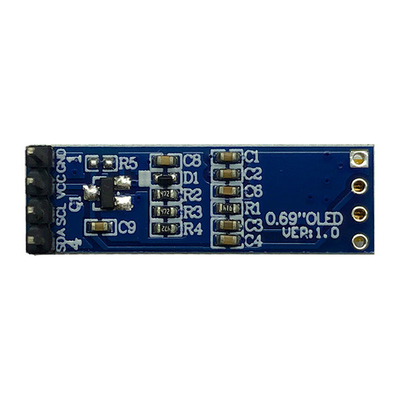 4 pouce I2C IIC SSD1306 3V 5V du module 0,69 d'affichage des goupilles 96x16 OLED compatible