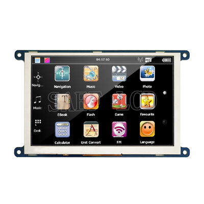 L'interface série de SPI l'affichage 800x480 de TFT LCD de 5 pouces pointille la catégorie des véhicules à moteur d'IPS