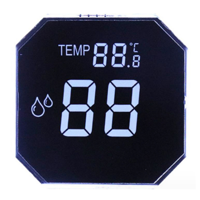 Affichage LCD à segment Écran rond Cuve à eau octogonale VA Affichage LCD à sept segments pour la température et l'humidité
