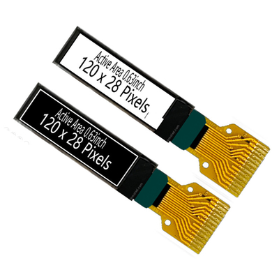 0.63 pouces 120x28 pixels Module d'affichage OLED Matrice passive Monochrome Couleur blanche
