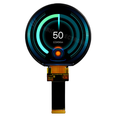 2 roues automobile TFT LCD 3,6 pouces 544x506 RGB affichage circulaire