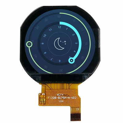 Petit affichage circulaire d'affichage à cristaux liquides, interface ronde de Spi MCU de module d'affichage à cristaux liquides 1,22 pouces