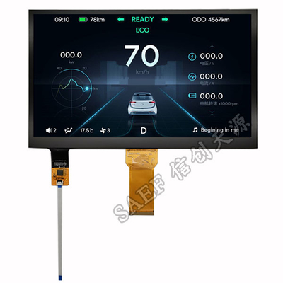 10,1 l'affichage 1024x600 de pouce PCAP TFT pointille l'interface de RVB avec le contre-jour de LED