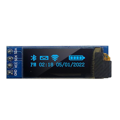module d'affichage de 3V 5V 128x32 OLED goupilles de 0,91 pouces 4 avec SSD1306 le conducteur IC